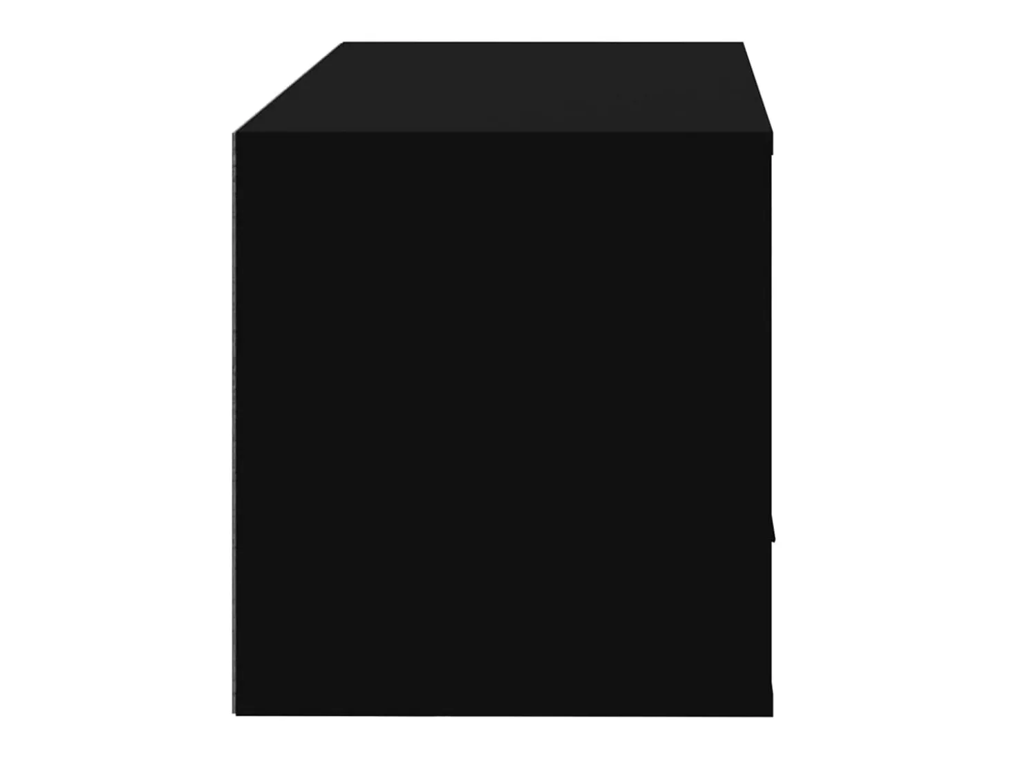 Zapatero de pared Negro 70x35x38 cm Madera de ingeniería