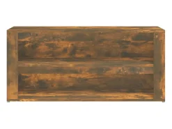 Zapatero de roble ahumado 100x35x45 cm Madera de ingeniería