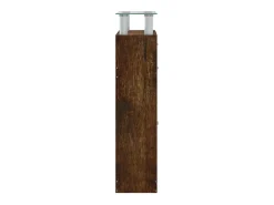 Zapatero de roble ahumado 63x24x104 cm Madera de ingeniería