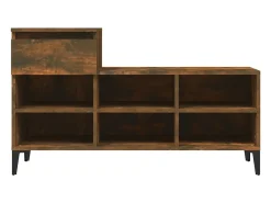 Zapatero de roble ahumado 102x36x60 cm Madera de ingeniería