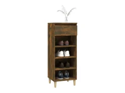 Zapatero de roble ahumado 40x36x105 cm Madera de ingeniería