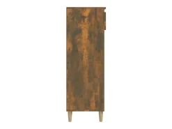 Zapatero de roble ahumado 40x36x105 cm Madera de ingeniería