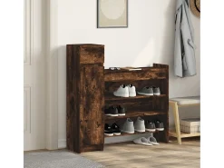 Zapatero de roble ahumado de madera de ingeniería