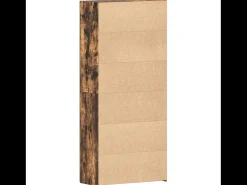 Zapatero de roble ahumado 80x35,5x180 cm Madera de ingeniería