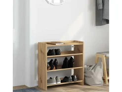 Zapatero de roble hecho a mano con madera de ingeniería
