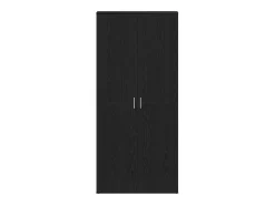 Zapatero de Roble Negro 80x39x180 cm Madera Reconstituida