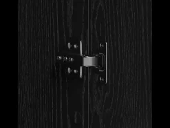 Zapatero de Roble Negro 80x39x180 cm Madera Reconstituida