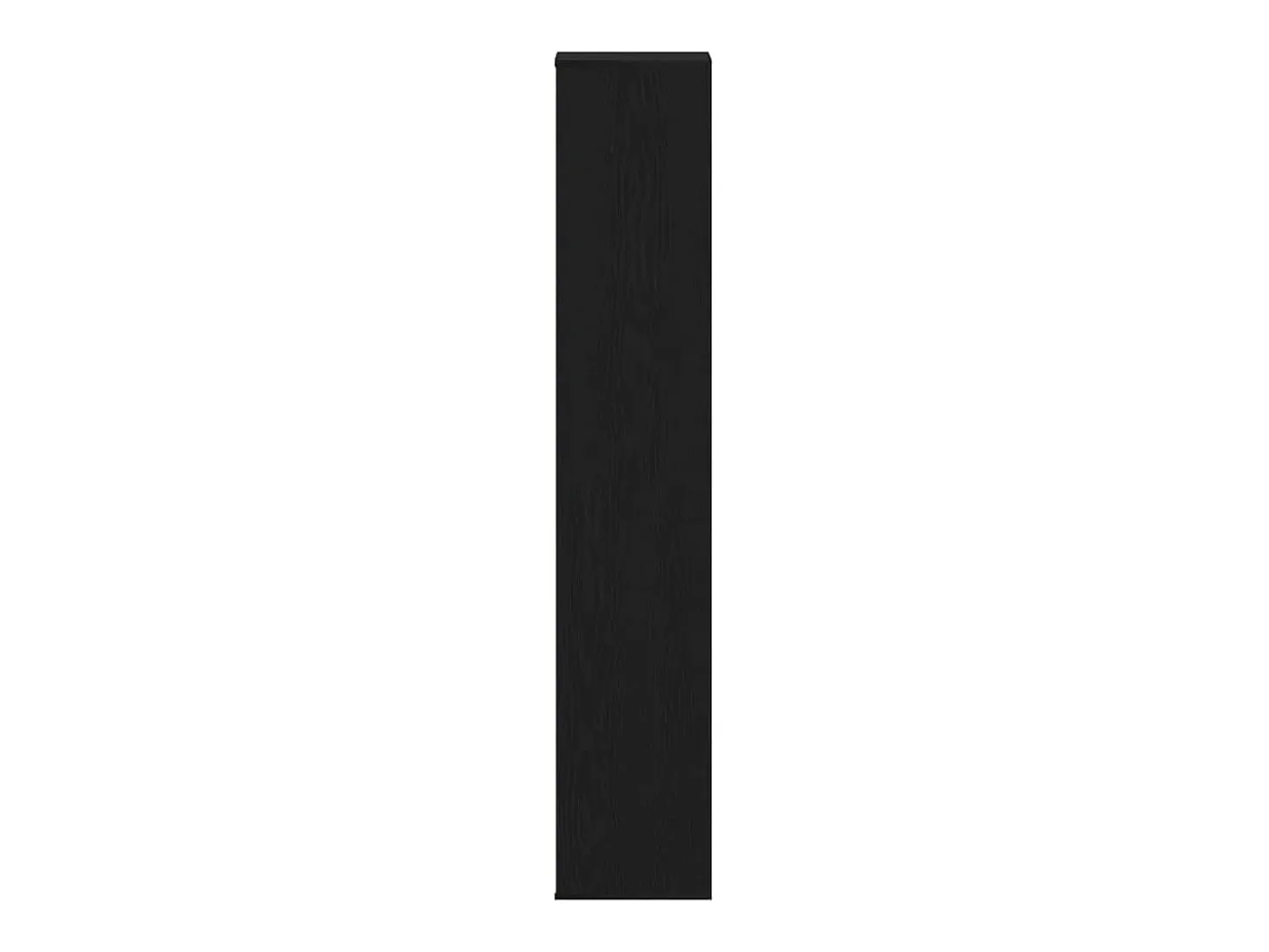 Zapatero de roble negro 54x34x183 cm madera de ingeniería