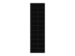 Zapatero de roble negro 54x34x183 cm madera de ingeniería