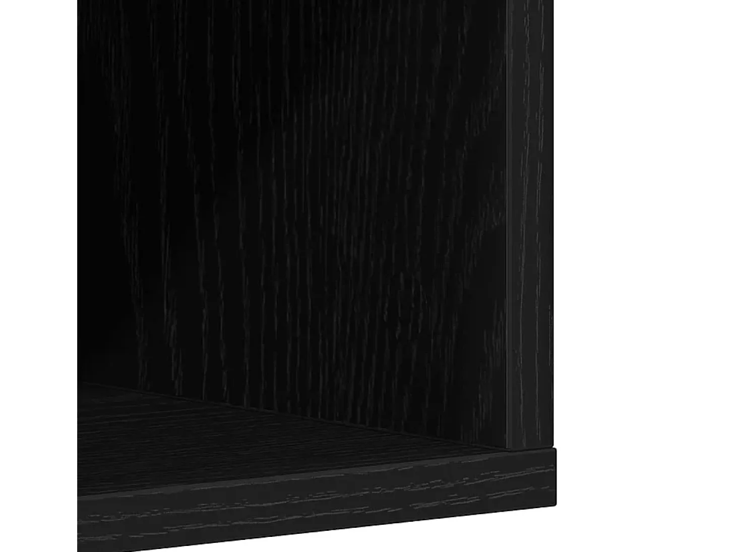 Zapatero de roble negro 54x34x183 cm madera de ingeniería