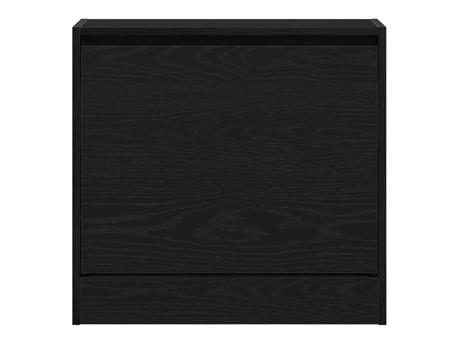 Zapatero de roble negro 60x21x57 cm Madera de ingeniería