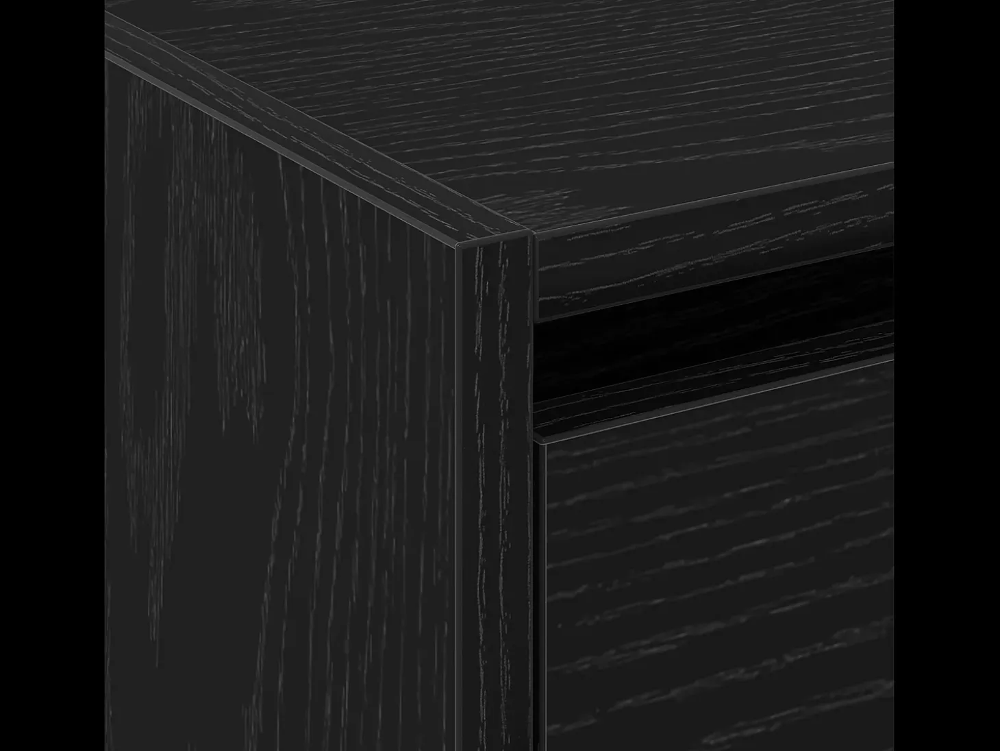 Zapatero de roble negro 60x21x57 cm Madera de ingeniería