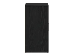 Zapatero de roble negro 60x35x70 cm fabricado en madera de ingeniería