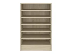 Zapatero de roble Sonoma 60x35x92 cm Madera de ingeniería
