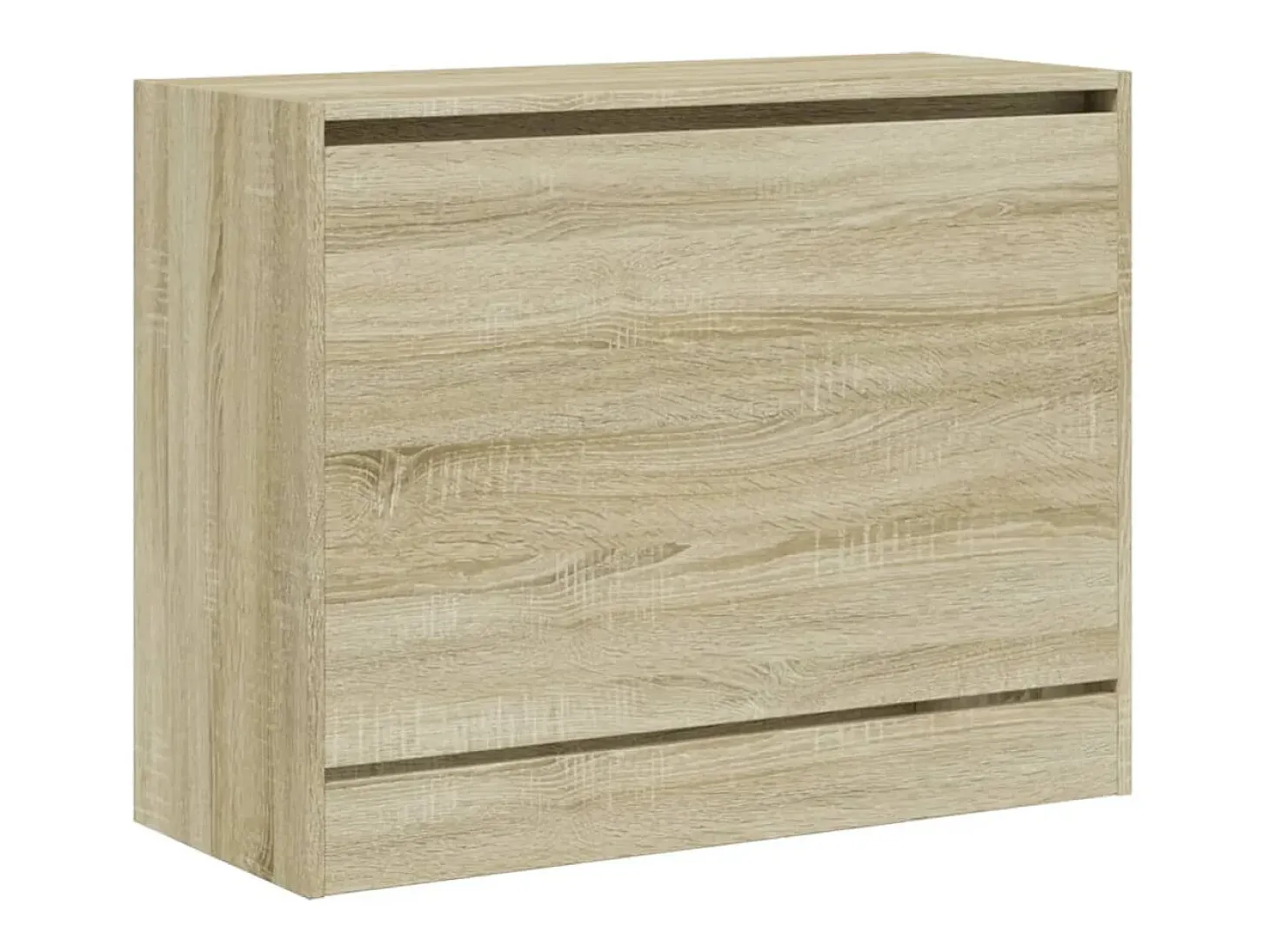 Zapatero de roble Sonoma 80x34x63 cm madera de ingeniería