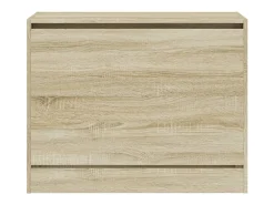 Zapatero de roble Sonoma 80x34x63 cm madera de ingeniería