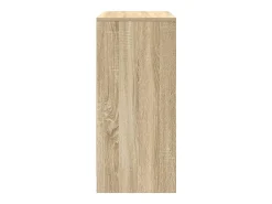 Zapatero de roble Sonoma 57x34x76 cm madera de ingeniería