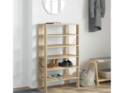 Zapatero de roble Sonoma 61x32x105cm madera de ingeniería