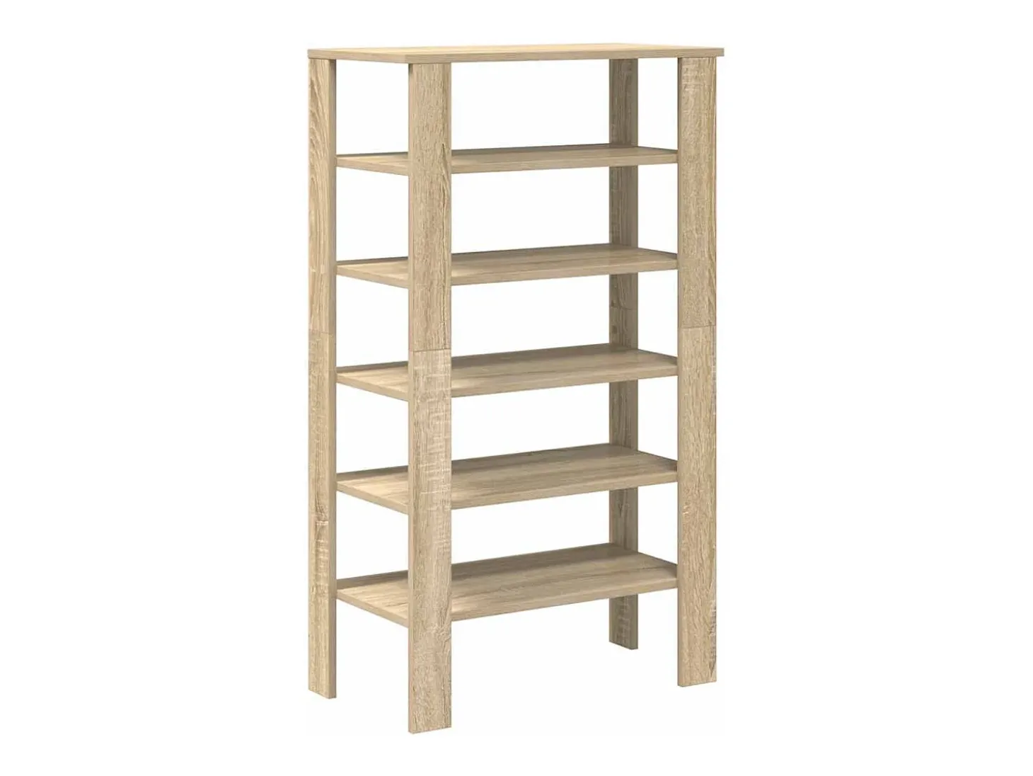 Zapatero de roble Sonoma 61x32x105cm madera de ingeniería