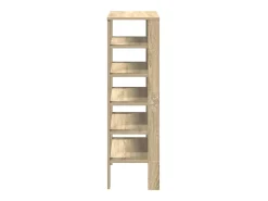 Zapatero de roble Sonoma 61x32x105cm madera de ingeniería