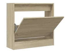 Zapatero de roble Sonoma 60x21x57 cm madera de ingeniería