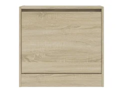Zapatero de roble Sonoma 60x21x57 cm madera de ingeniería