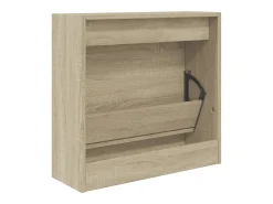 Zapatero de roble Sonoma 60x21x57 cm madera de ingeniería