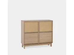 Zapatero doble de Fibra natural Natural 90 x 105- Bora