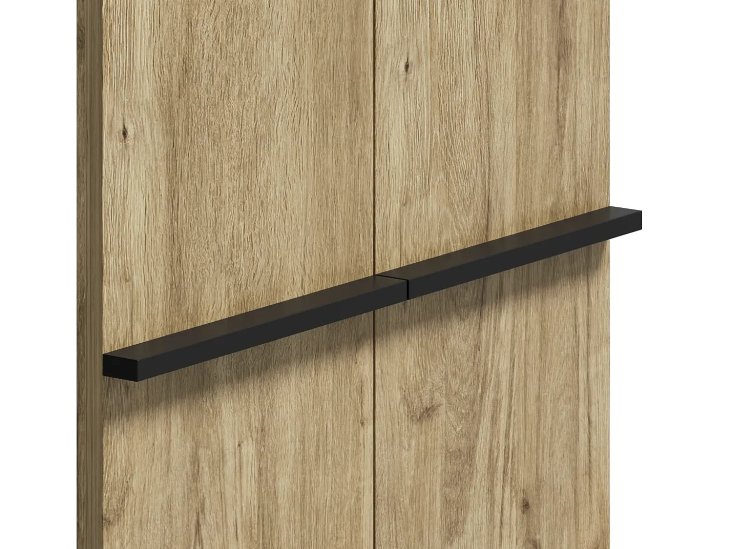Zapatero en color madera con 2 puertas - estantes regulables 60 × 34,5 x 95 cm