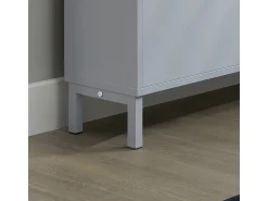 Zapatero Estrecho con 2 Solapas Organizador para Zapatos de Entrada 50 x 19 x 90 cm Gris FSR151-HG SoBuy ES