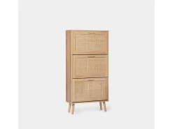 Zapatero estrecho de Fibra natural Natural 129 x 64- Tahiti