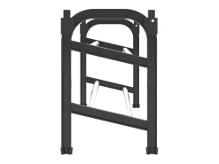 Zapatero extensible con 2 estantes 119x24x37 cm