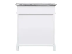 Zapatero gris 50 x 28 x 58 cm madera de paulownia