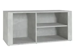 Zapatero gris hormigón 100x35x45 cm Madera de ingeniería