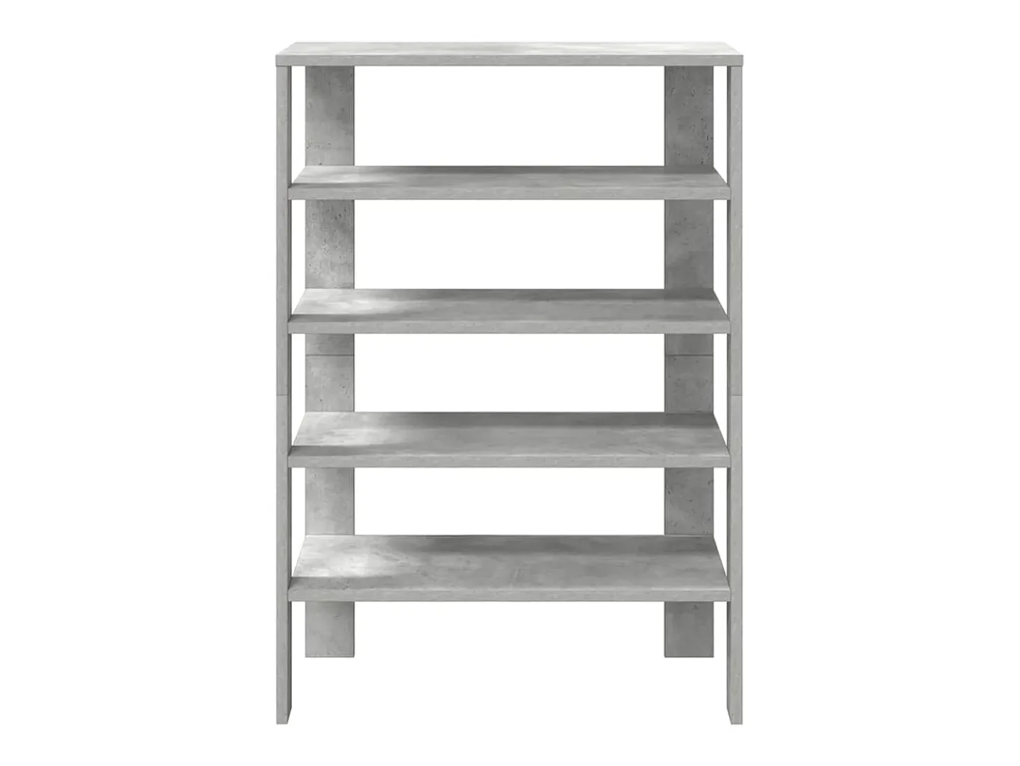 Zapatero gris hormigón 61x32x87,5 cm madera de ingeniería