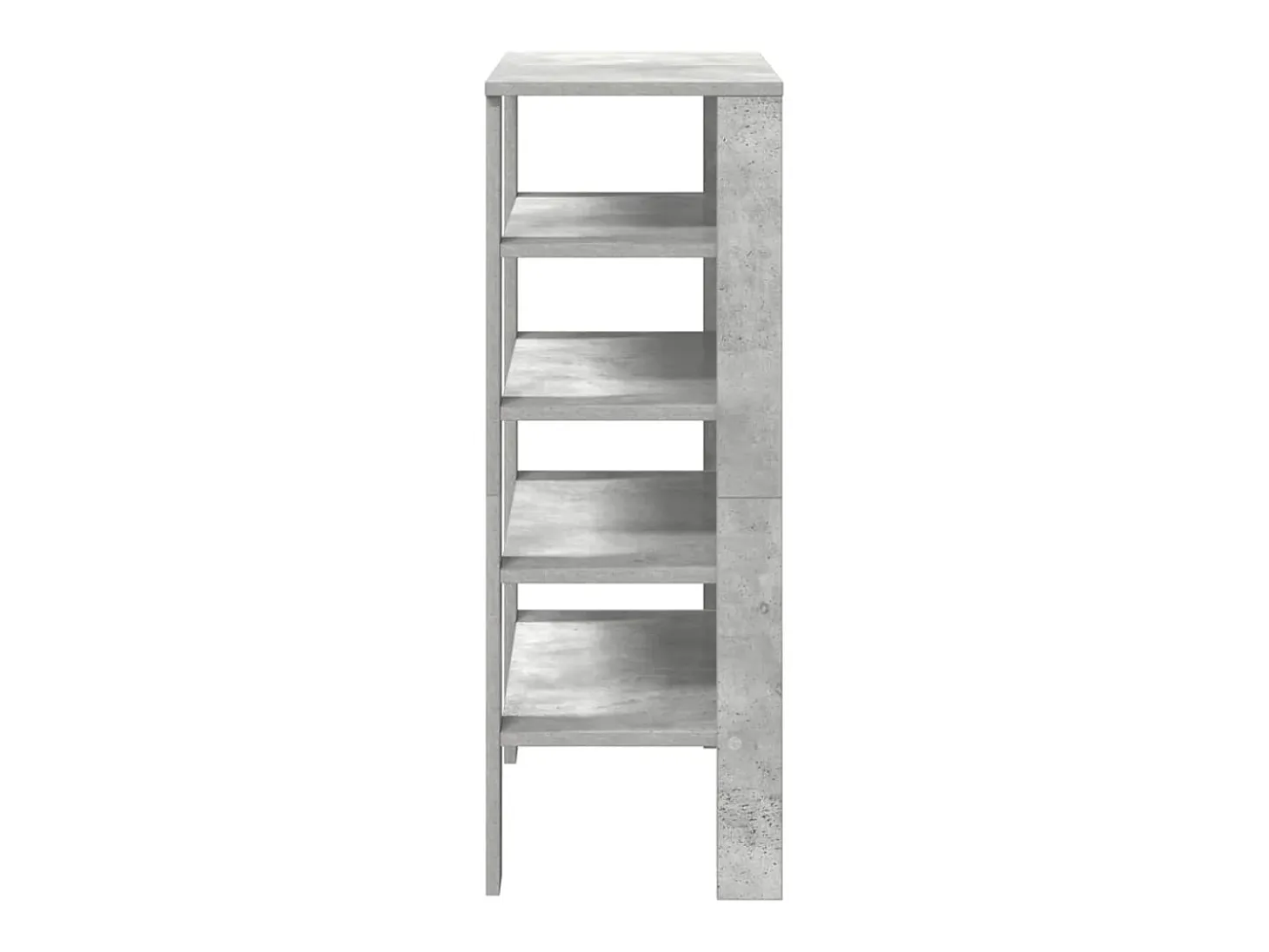 Zapatero gris hormigón 61x32x87,5 cm madera de ingeniería
