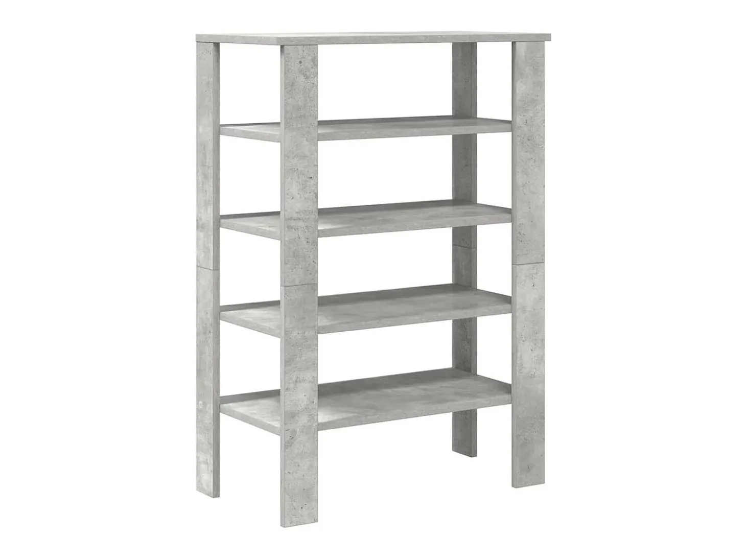 Zapatero gris hormigón 61x32x87,5 cm madera de ingeniería