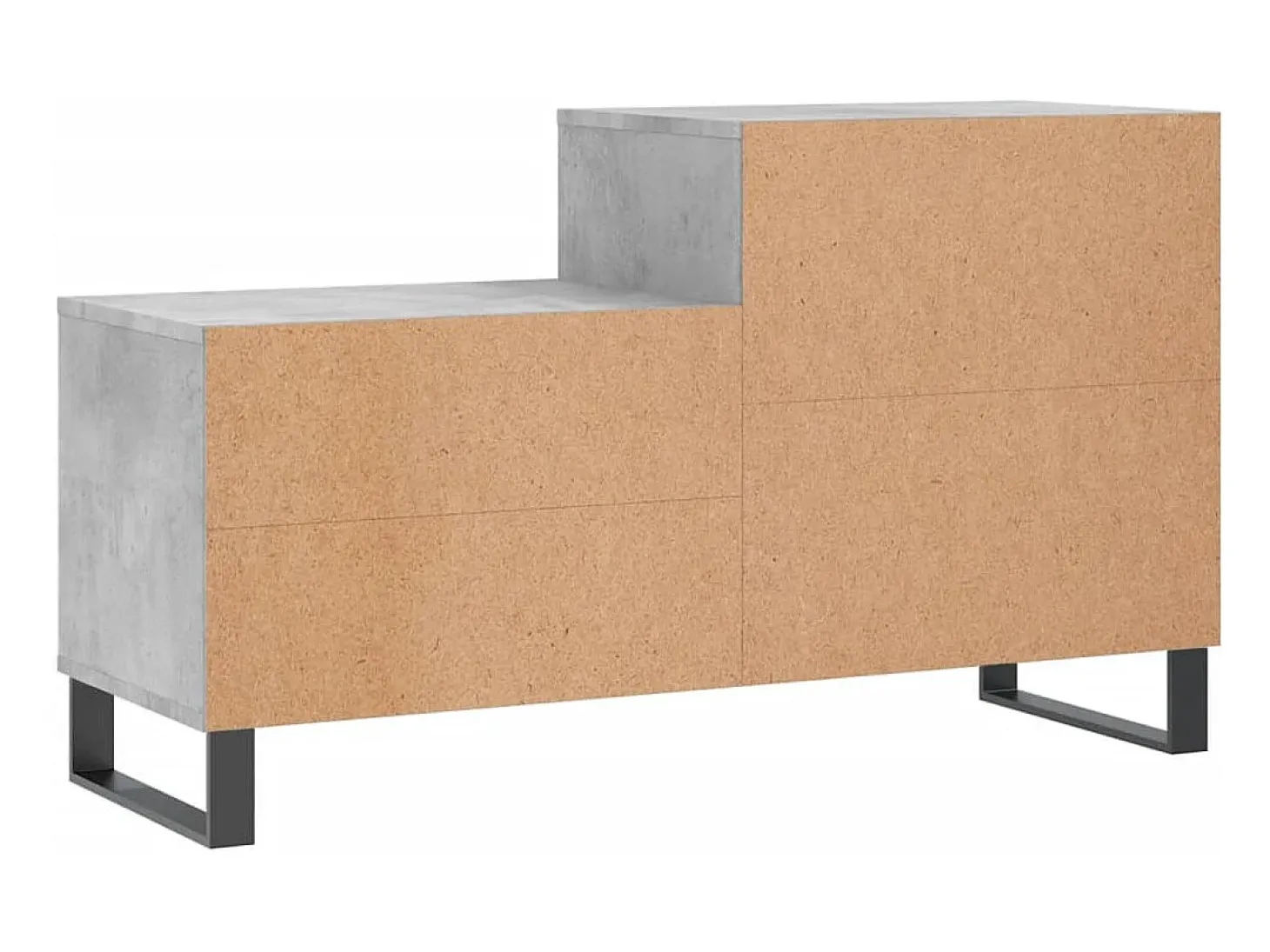 Zapatero gris hormigón 102x36x60 cm Madera de ingeniería