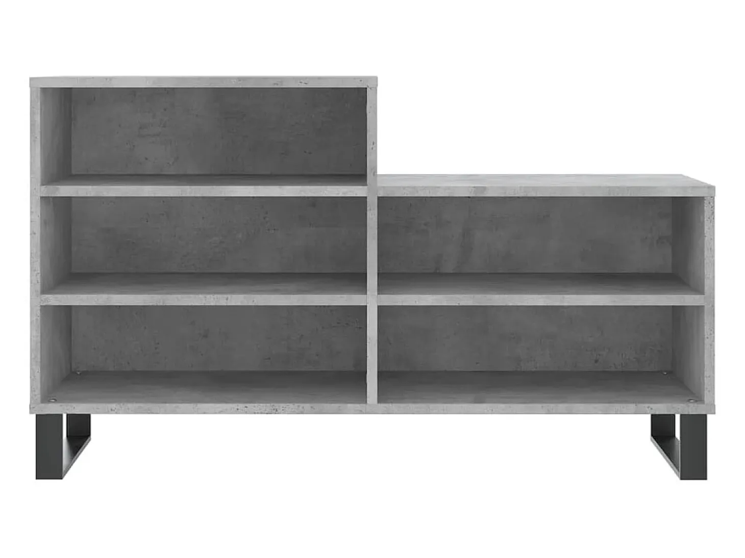 Zapatero gris hormigón 102x36x60 cm Madera de ingeniería