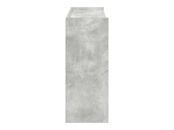 Zapatero gris hormigón 80x25x62 cm madera de ingeniería