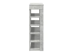 Zapatero gris hormigón 80x30x98 cm madera de ingeniería