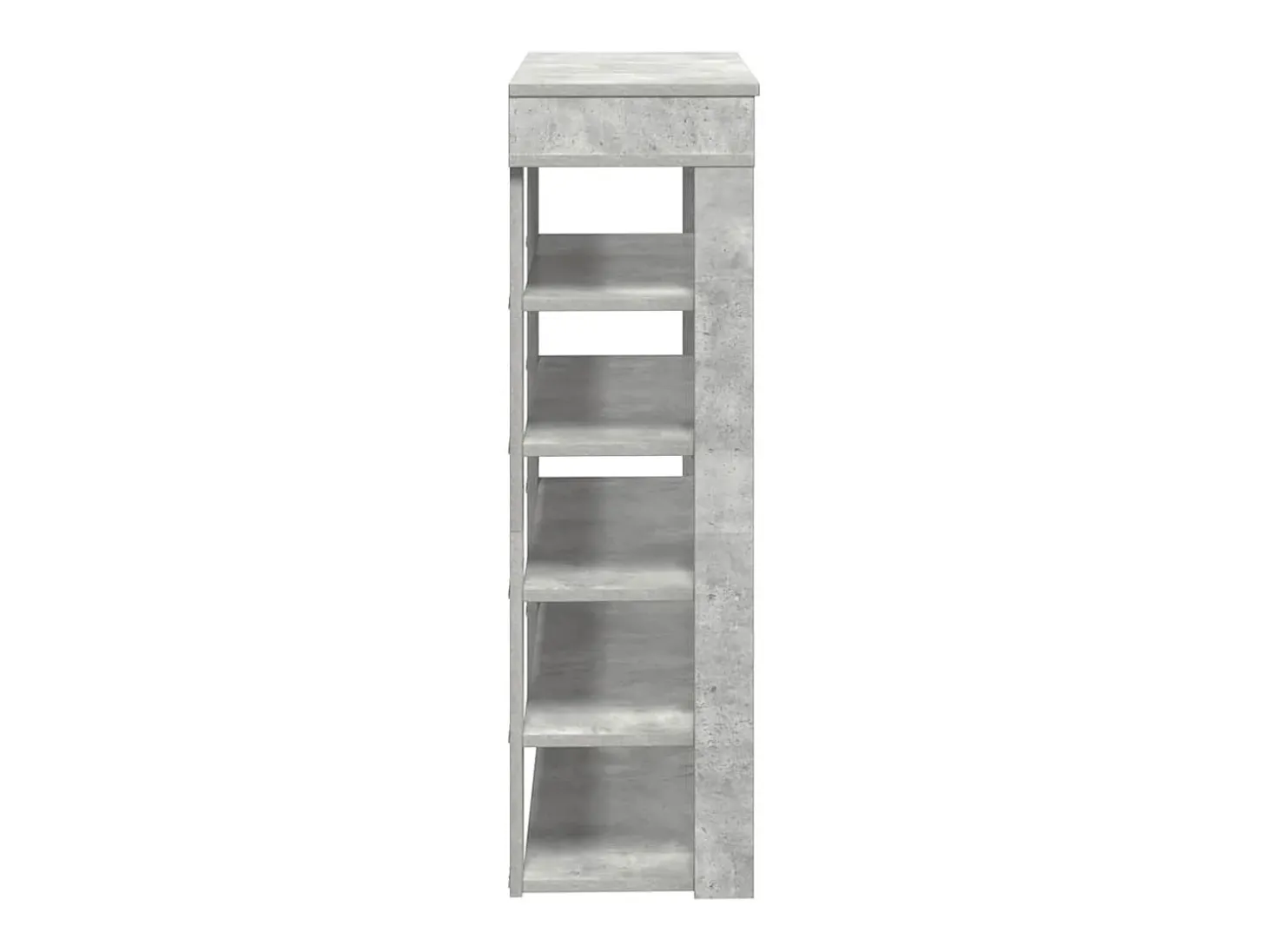 Zapatero gris hormigón 80x30x98 cm madera de ingeniería