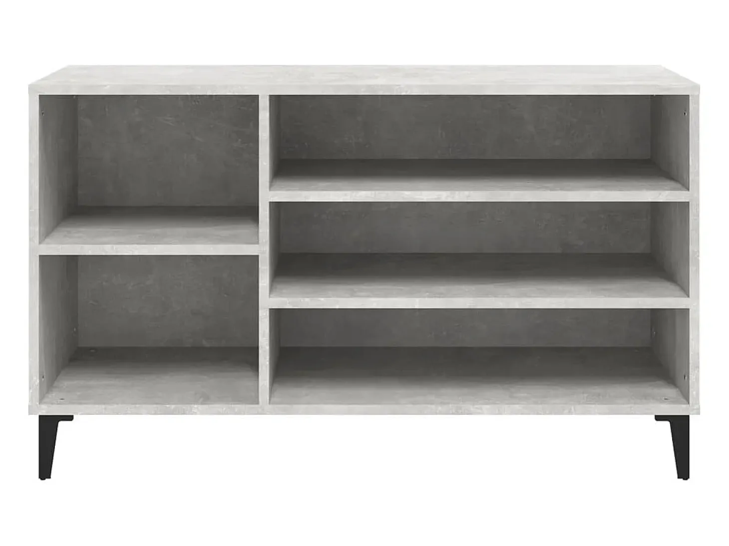 Zapatero gris hormigón 102x36x60 cm Madera de ingeniería