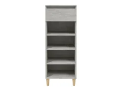Zapatero gris hormigón 40x36x105 cm Madera de ingeniería