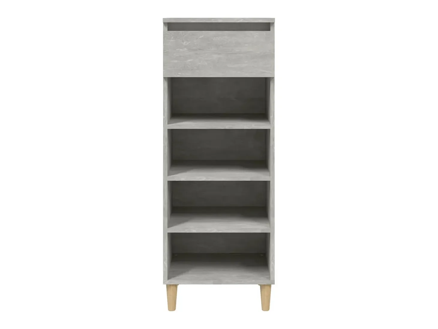 Zapatero gris hormigón 40x36x105 cm Madera de ingeniería
