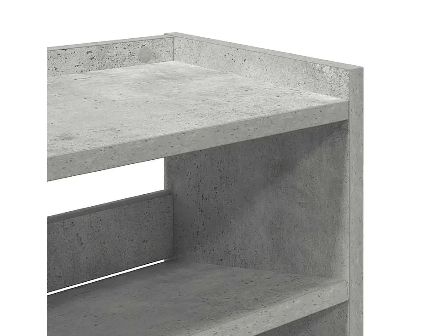Zapatero gris hormigón 80x25x100 cm madera de ingeniería