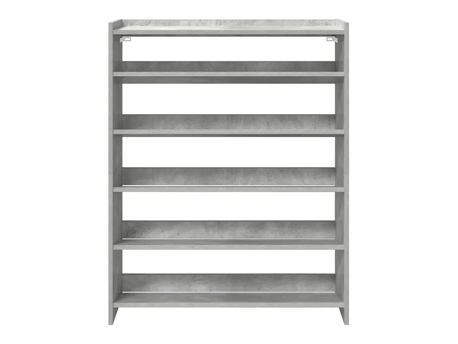 Zapatero gris hormigón 80x25x100 cm madera de ingeniería