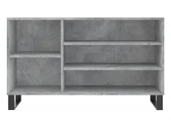 Zapatero gris hormigón 102x36x60 cm Madera de ingeniería