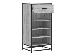 Zapatero gris Sonoma 48x38x97,5 cm madera de ingeniería