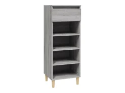 Zapatero gris Sonoma 40x36x105 cm Madera de ingeniería